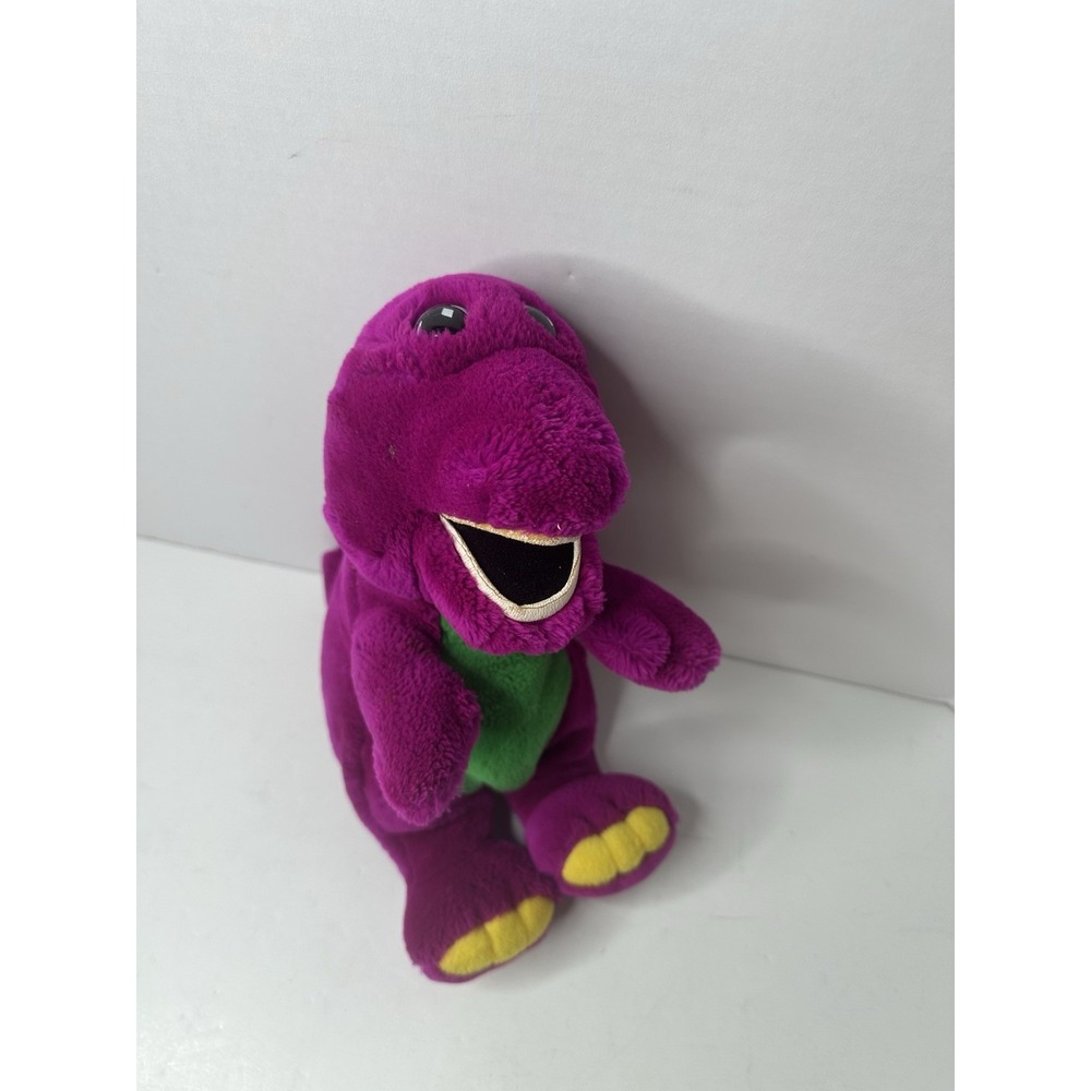 Vintage Dakin Barney Plush 14" 1992 Purple Dinosaur Stuffed Animal Toy